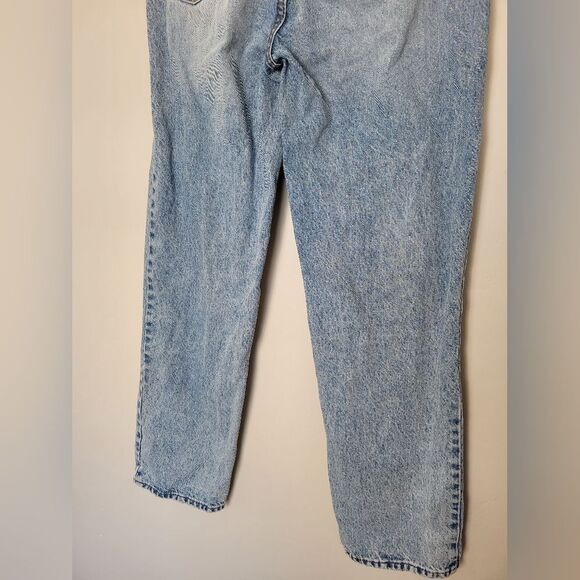 Revice Denim Jeans Straight Leg Distressed Thrashed Ripped Medium Wash Size 27 - Picture 9 of 13